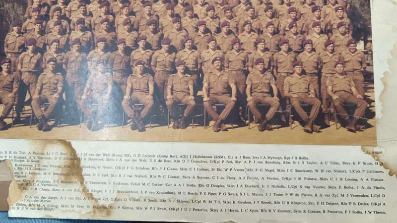 SADF - Original Period 1 Parachute Battalion Group Photo