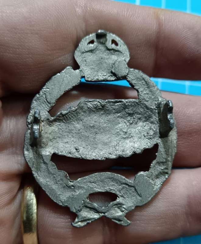 Royal Tank Regiment Tank Badge - Fear Naught WW2 ( Cast )