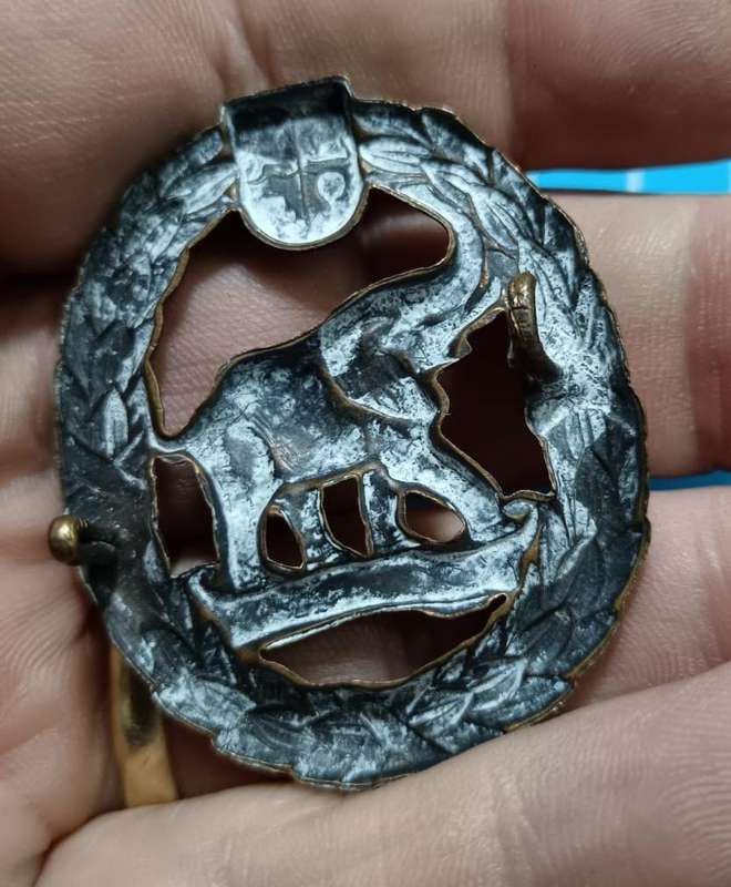 WW2 South African Army Native Military Corps NEAS Africa Cap/Collar Badge