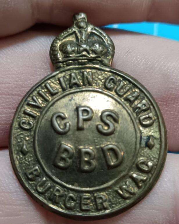 CIVILIAN PROTECTION SERVICE CAP BADGE