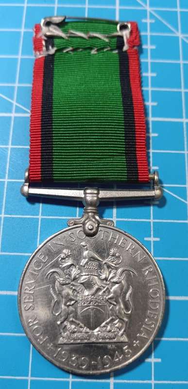 Southern Rhodesia - Full Size Medal for War Services to:F.C.R.Shepherd