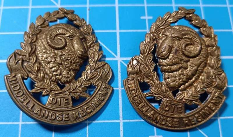 SADF - Middelandse Regiment Collars