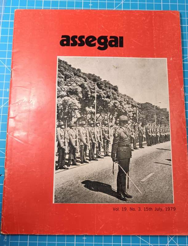 The "Assegai Magazine" is a historical publication, specifically a magazine issued by Rhodesia