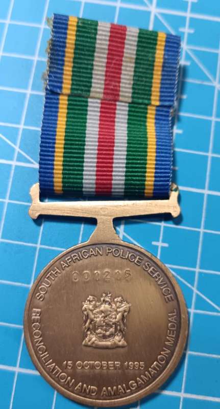 SAPS - 1995 Reconciliation Medal - Full Size