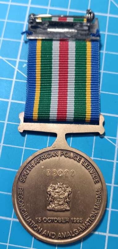 SAPS - 1995 Reconciliation Medal - Full Size