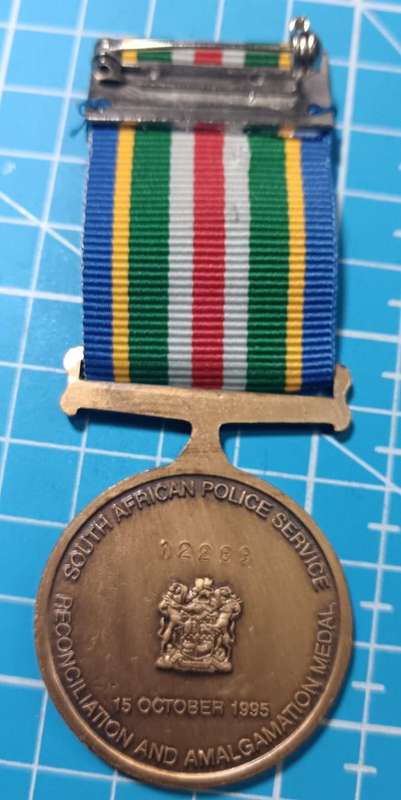 SAPS - 1995 Reconciliation Medal - Full Size
