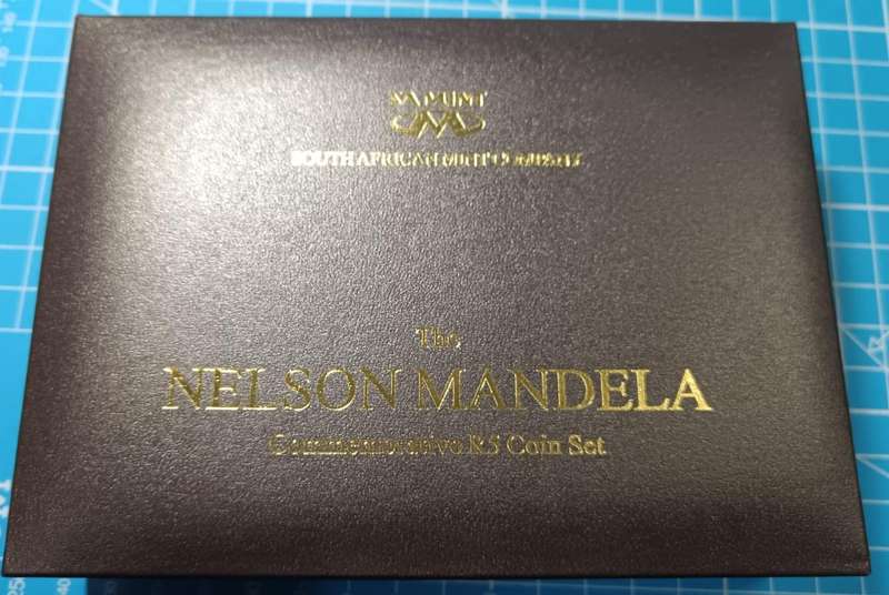 Nelson Mandela Commemorative R5 Coin Set in Case with Certificate