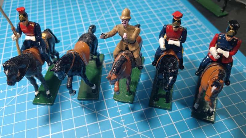 Collection of Detailed Lead Hand Painted Figurines/Soldiers