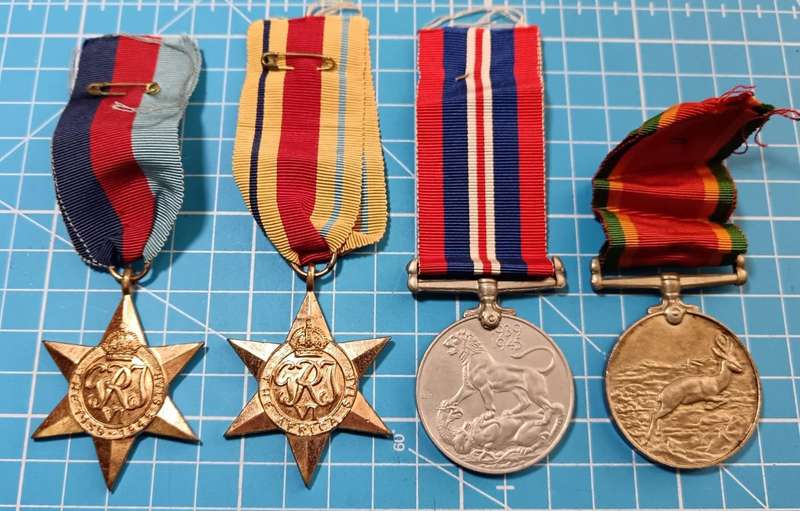 Full Size world War Two Group of 4:21390 T.H.A Rogers