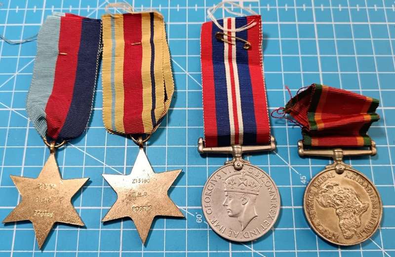Full Size world War Two Group of 4:21390 T.H.A Rogers