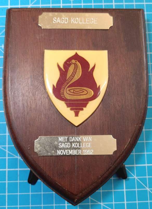 SADF - Medical Services Commemorative Plaque