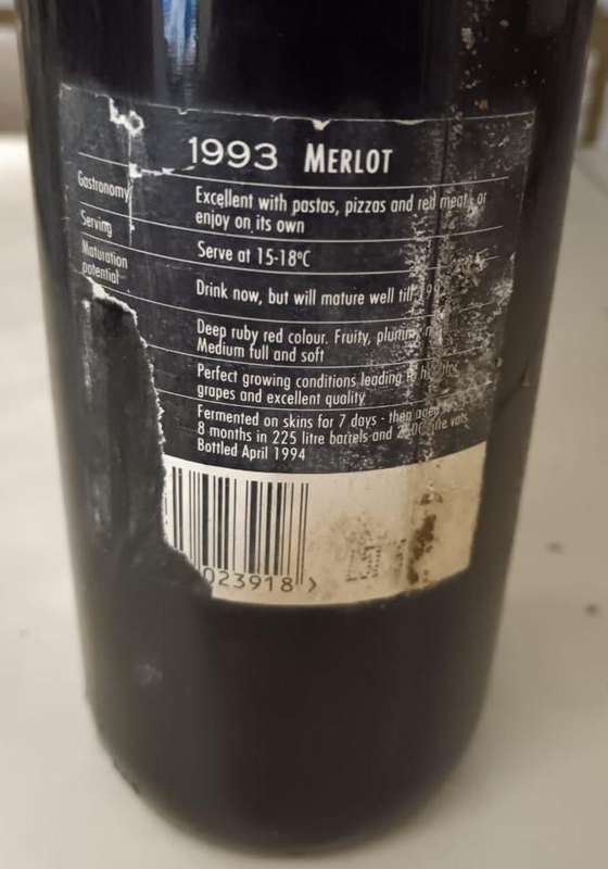 Vintage 1993 Merlot