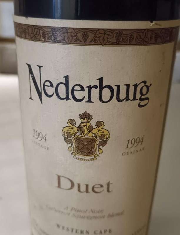 Vintage Nederburg Red Wine