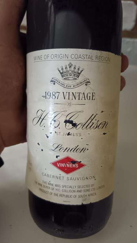 1987 Vintage Red Wine