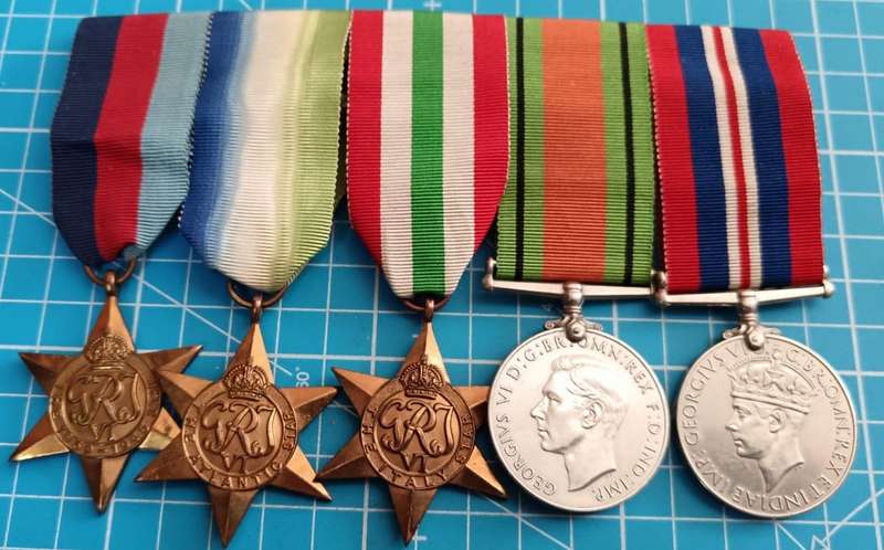 Full Size World War Two Atlantic Star Group of 6 : British Issue