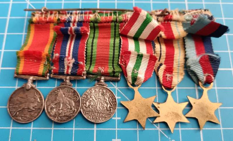 Miniature World War Two Africa Star Group of 6