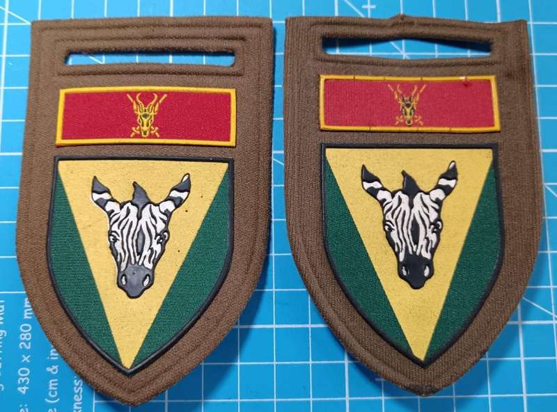 SADF - Cape Regiment Tupper Flash Pair