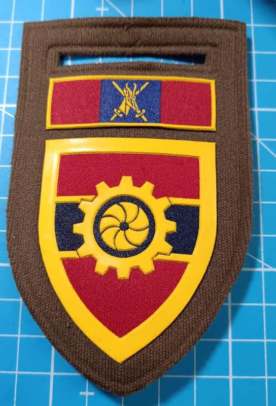 SADF - 1 Military Printing Regiment Tupper Flash