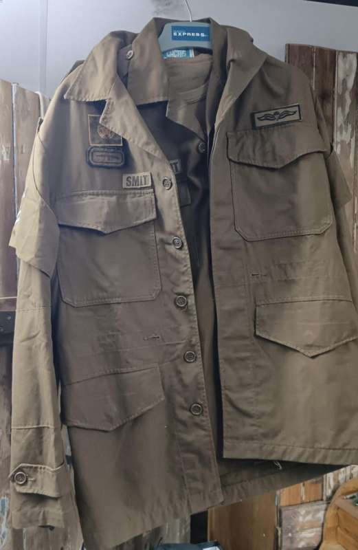 SADF - Nutria Bush Jacket with Insignia ( Medium )