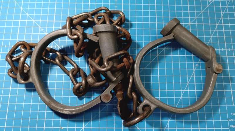 Vintage Leg/Arm Shackles with Key