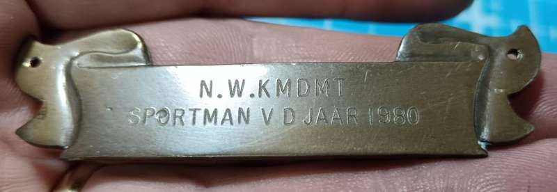 SADF - " Sportman van die Jaar " Metal Scroll