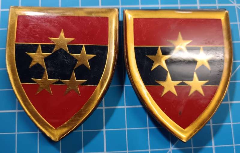 SADF - 5 Engineer Regiment Shoulder Flash Pair