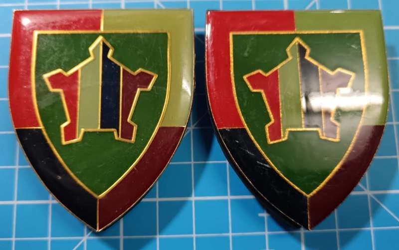 SADF - Defence Force Institute Shoulder Flash Pair