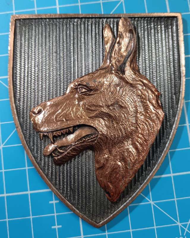SADF - Dog Center Plaque Crest