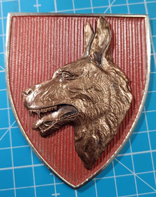 SADF - Dog Center Plaque Crest