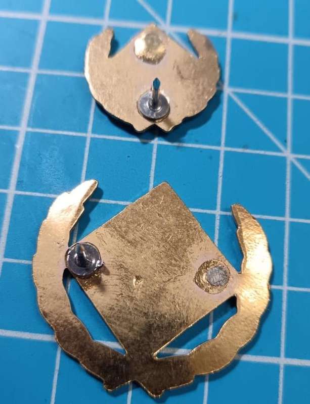 SADF - SAAF Intelligence Bi-Metal Mustering Badges - Full Size and Mess Dress