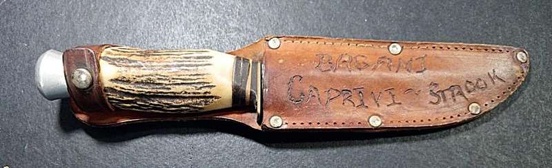 Vintage Carl Spitzer Solingen ( Germany ) Bowie Knife with Sheath - Used During the Border War