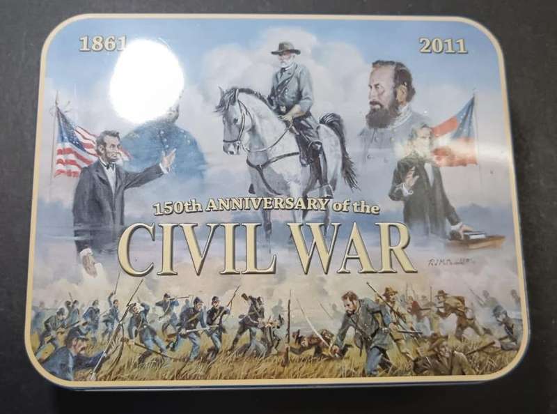 Rough Rider 150th Anniv Civil War Johnny Reb Folding Pocket Knife, Bullet & Box