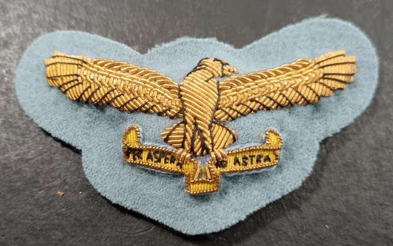 SADF - Air Force Officers Bullion Wire Cap Badge
