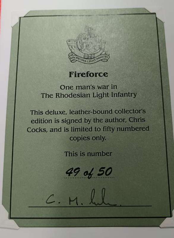 Rhodesia - Fireforce ( Limited Edition 49/50 ) Hardcover