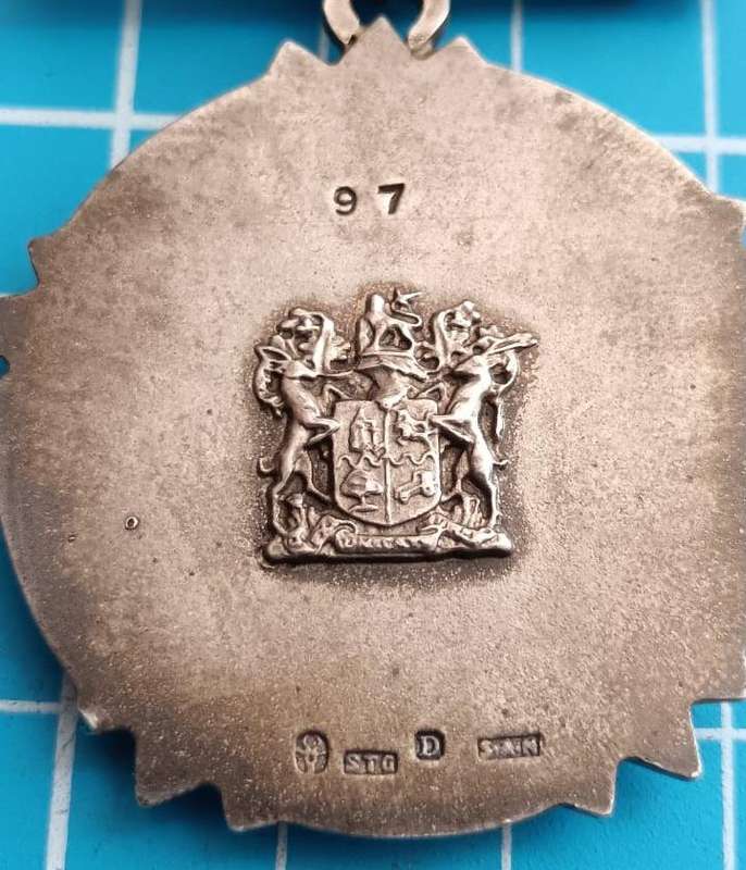 SADF - Full Size Southern Cross Medal ( Silver - SA Mint ) - Number 97
