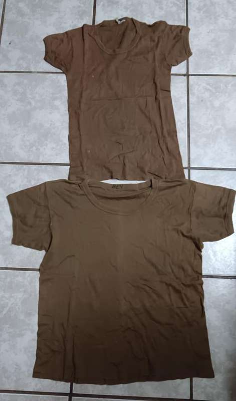 SADF - Collection of 5 Nutria PT Shirts and Vests ( See Images )