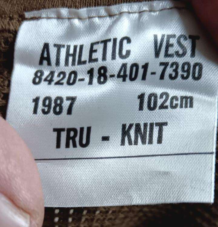 SADF - Collection of 5 Nutria PT Shirts and Vests ( See Images )