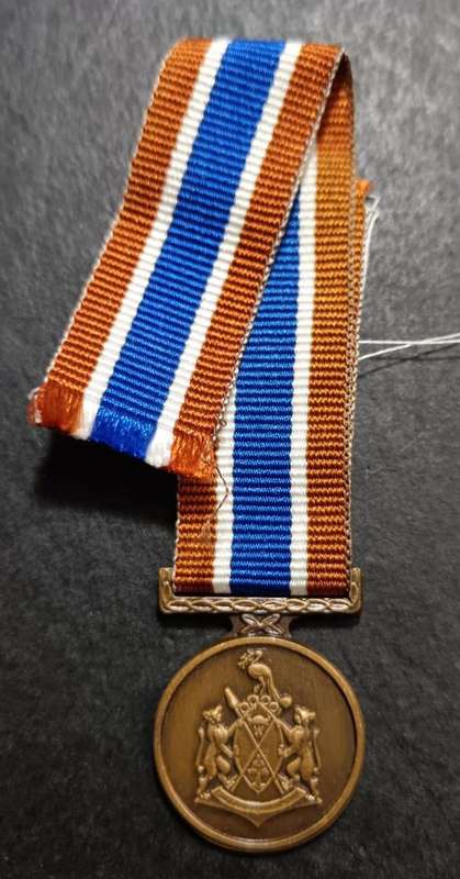 (Homelands) Ciskei Defence Force Medal for Long Service - Miniature Medal