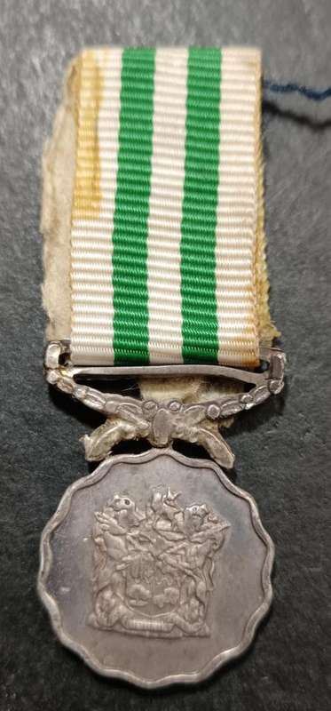 SADF - Good Service Medal - Miniature ( Silver )