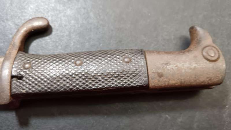 German KS98 ERFURT Sawback Bayonet ( Butchers Blade ) - No Scabbard