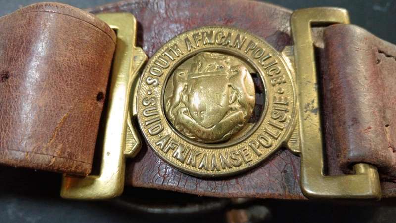 Vintage SAP Leather Belt - Original with Cuffs