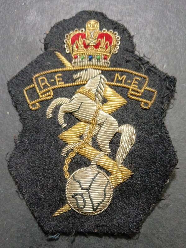 REME Royal Electrical & Mechanical Engineers Regimental Blazer Badge Bullion