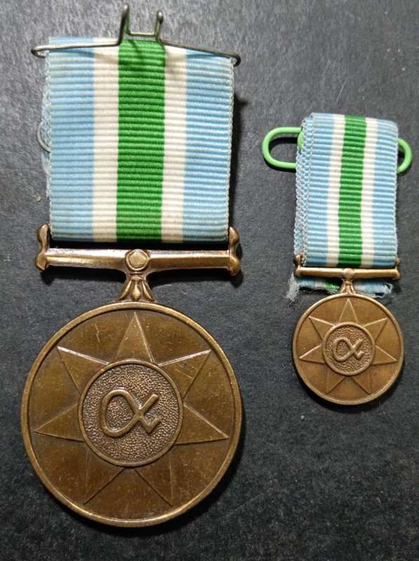 SADF - Full Size Unitas Medal with Miniature