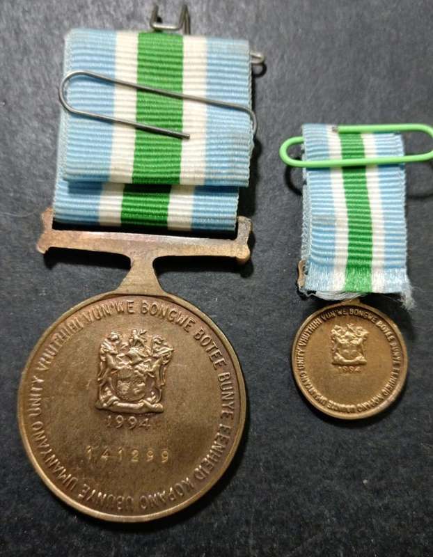 SADF - Full Size Unitas Medal with Miniature