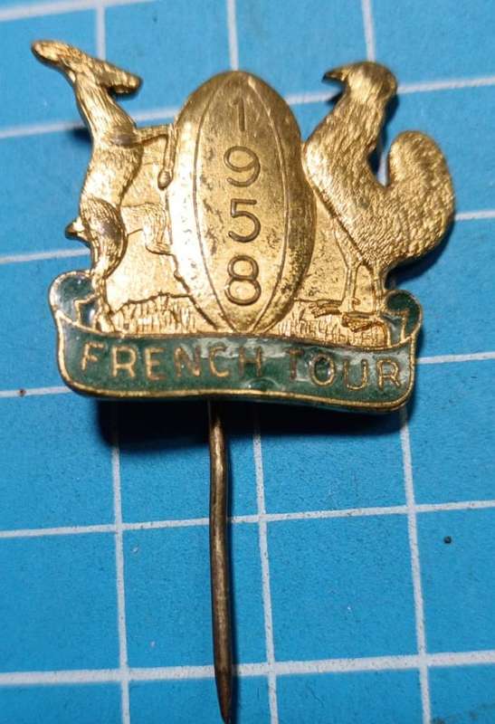 Vintage Springbok Rugby Stick Pin Badge