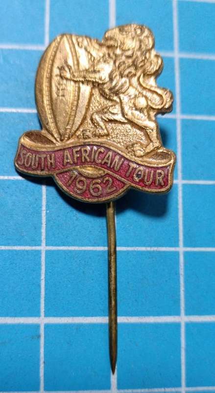 Vintage Britis Lions Rugby Stick Pin Badge