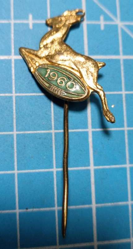Vintage Springbok Rugby Pin Badge