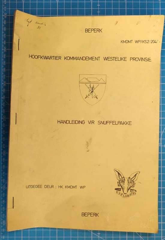 SADF - Intelligence Manuel - Restricted