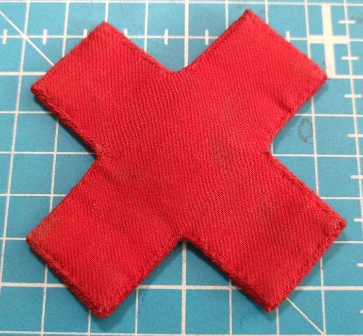 Vintage Red Cross Society Cloth Badge