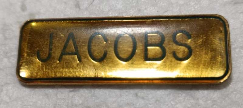SADF - Jacobs Name Tag